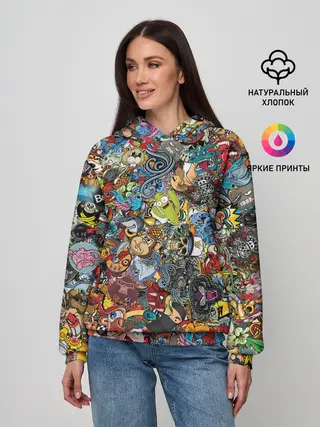 Женское худи / Стикеры