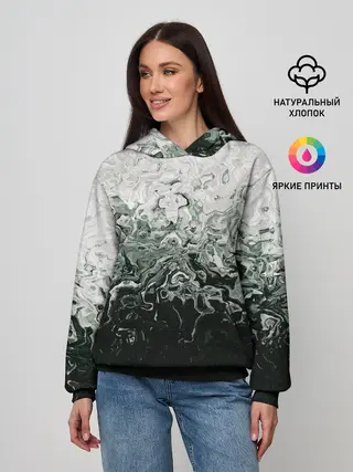 Женское худи / Разводы жидкость абстракция