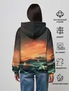 Женское худи / Фэнтези море корабли закат