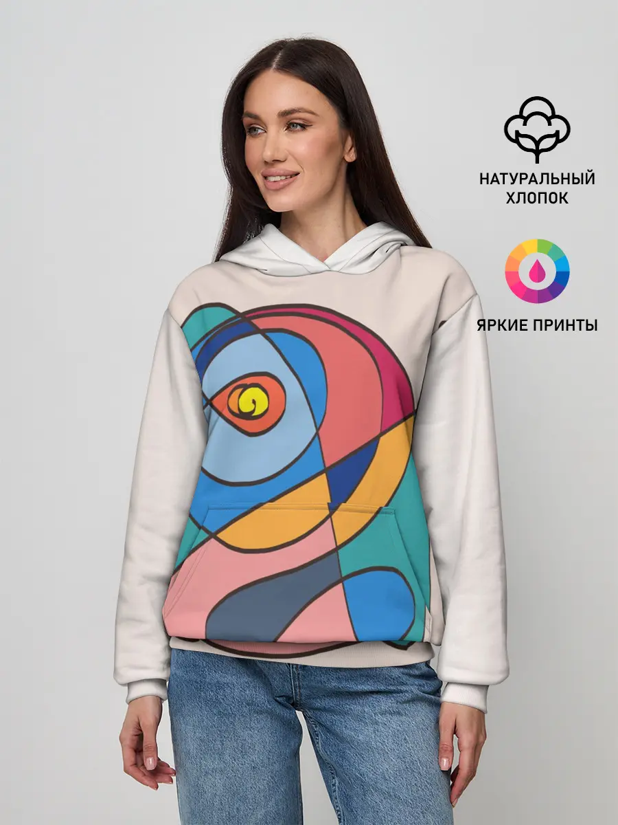 Женское худи / Абстракция полет фантазии
