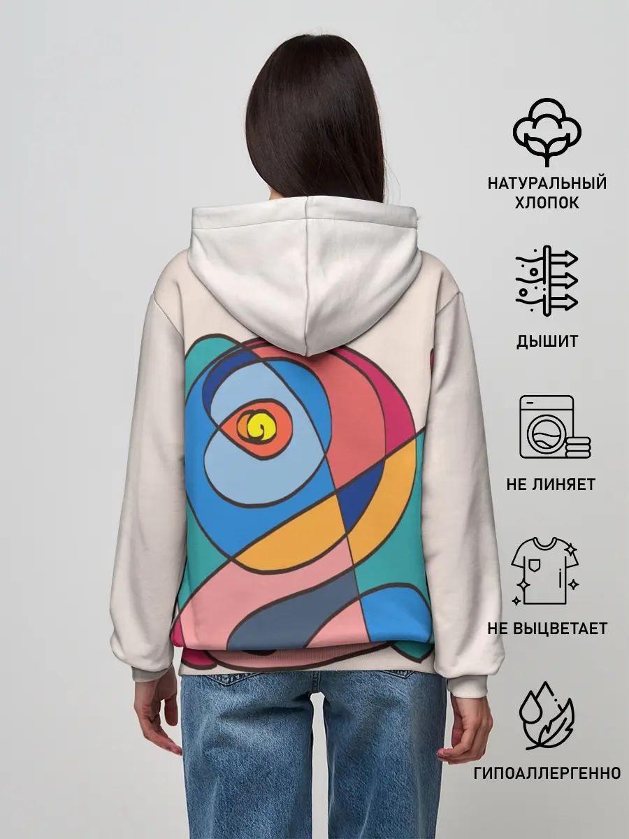 Женское худи / Абстракция полет фантазии