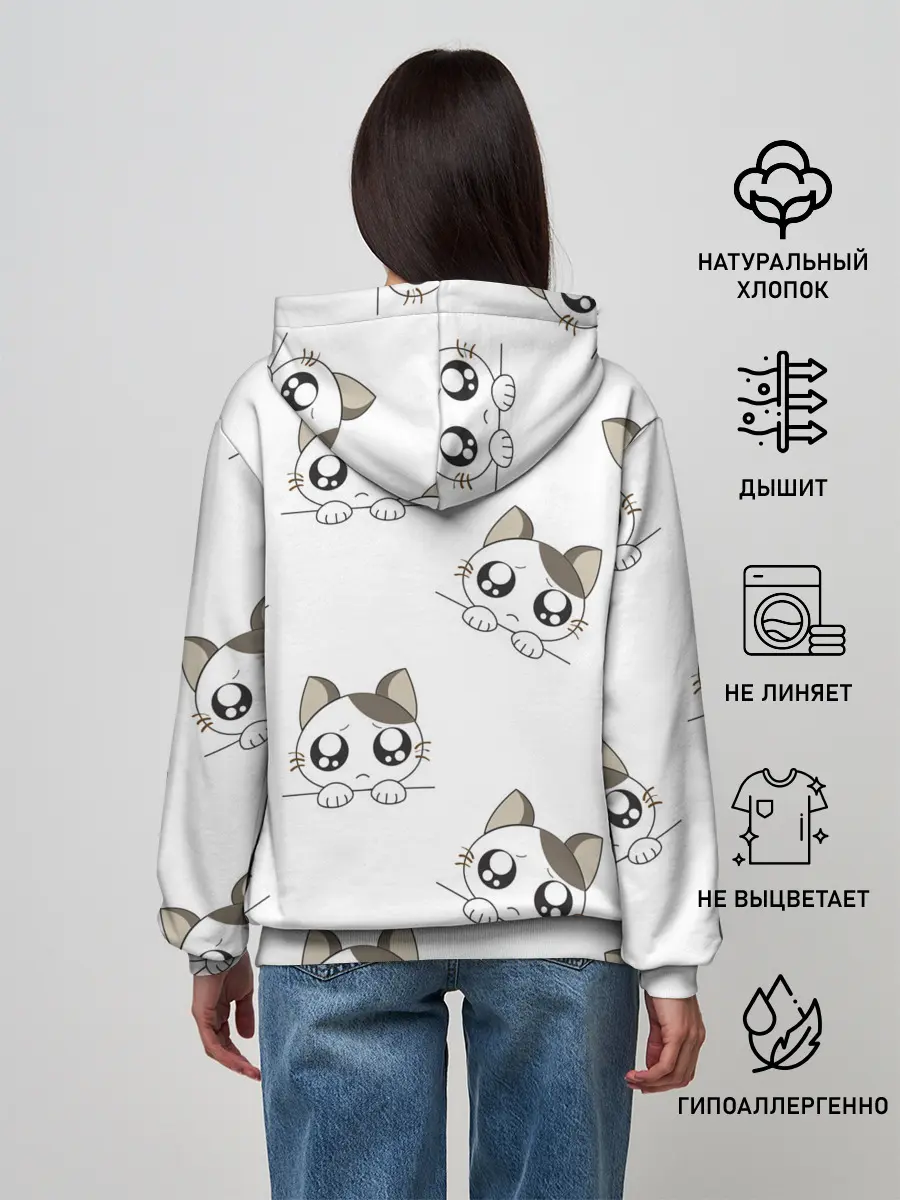 Женское худи / Котята
