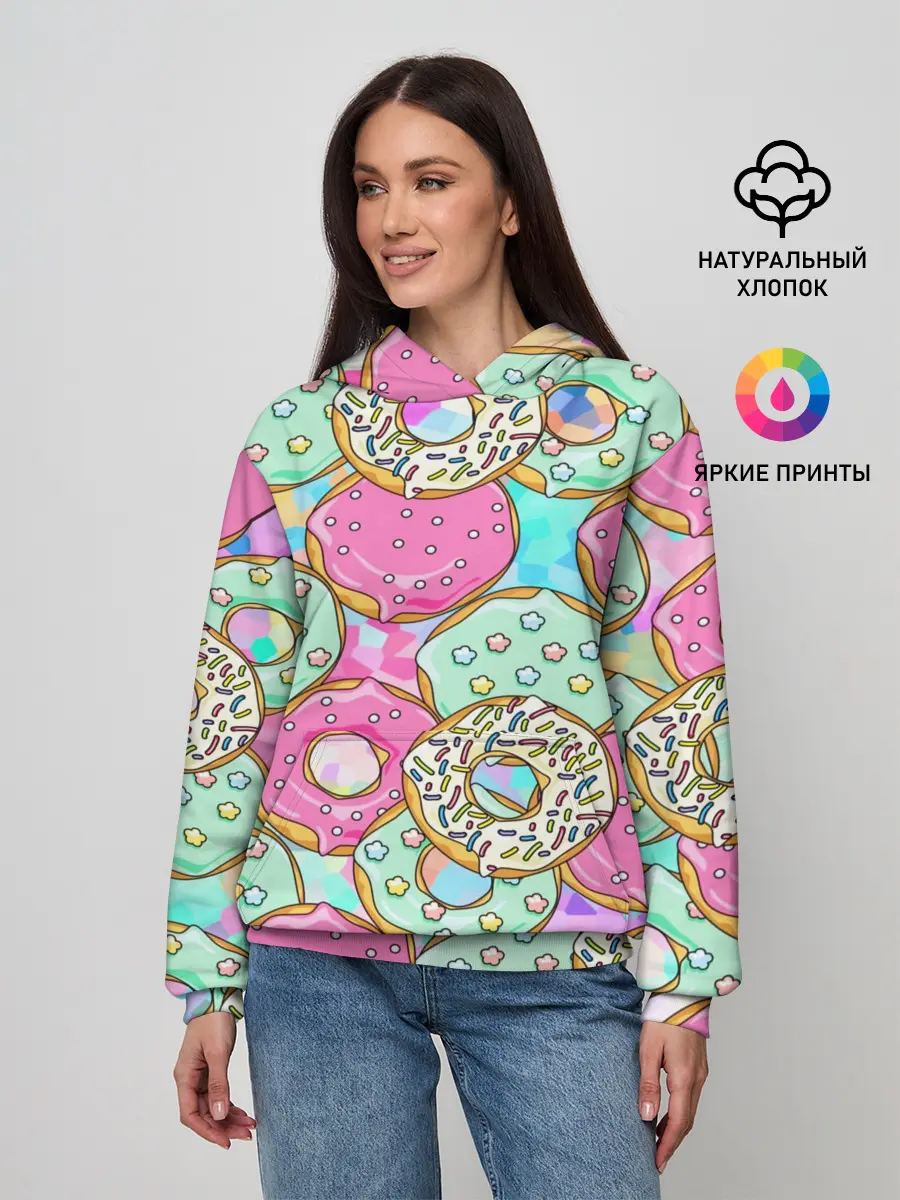 Женское худи / Пончики