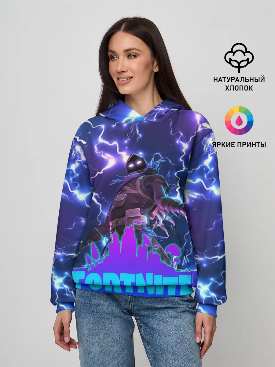 Женское худи / Фортнайт | Молнии