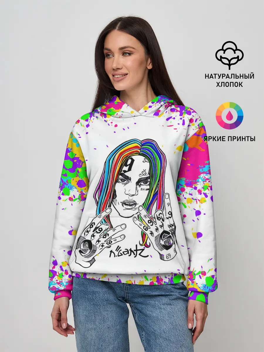 Женское худи / Такеши 6ix9ine