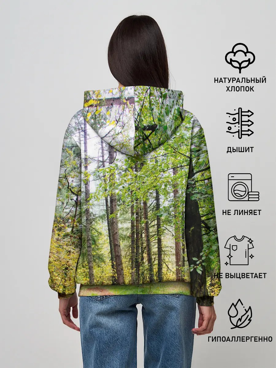 Женское худи / Лес мой храм