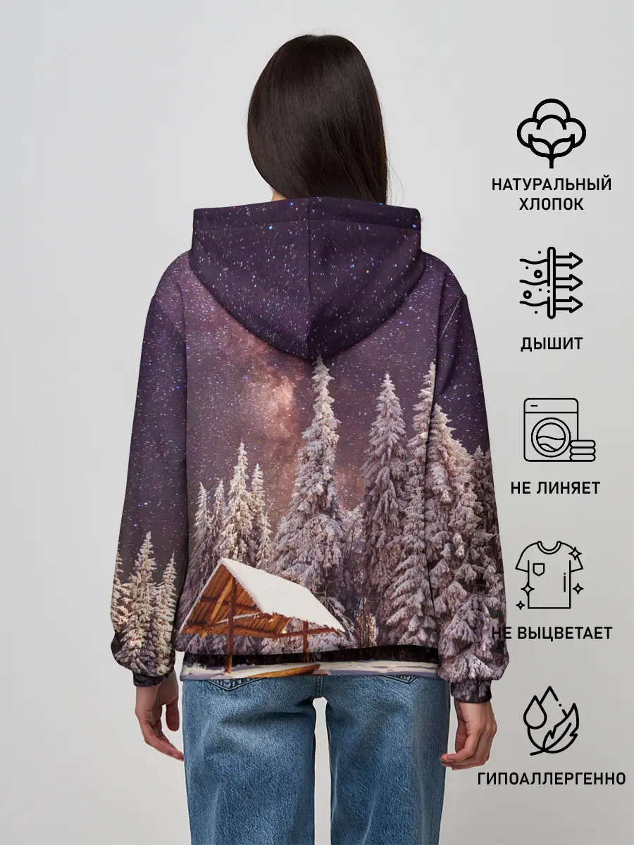 Женское худи / Лес мой храм