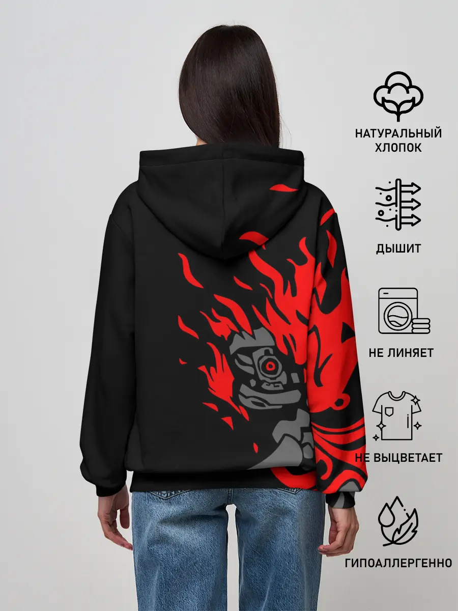 Женское худи / CYBERPUNK 2077 SAMURAI | САМУРАЙ