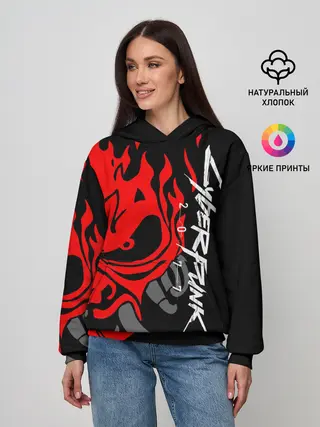 Женское худи / CYBERPUNK 2077 SAMURAI | САМУРАЙ