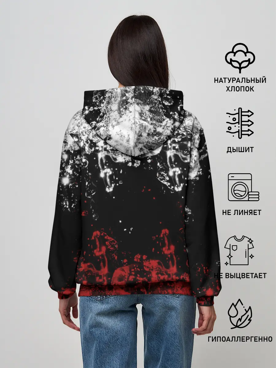 Женское худи / БРЫЗНИ ВОДЫ.