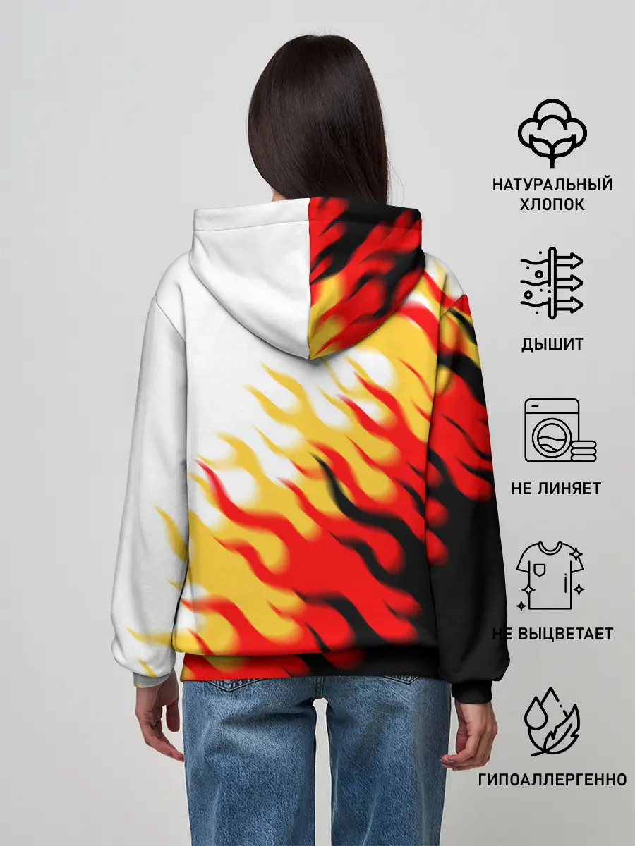 Женское худи / ОГОНЬ.