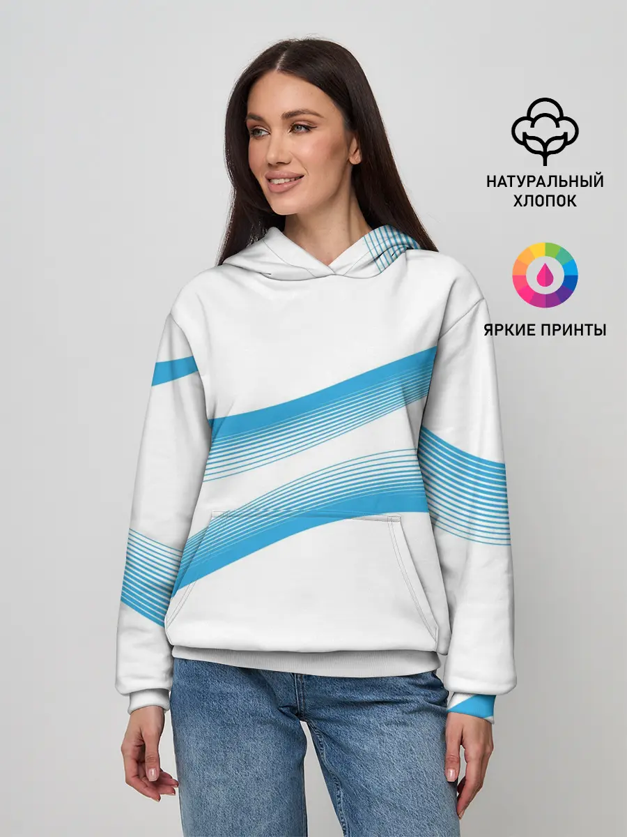 Женское худи / Волны