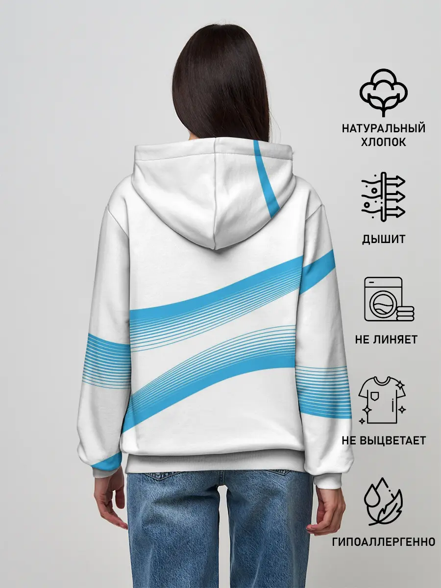 Женское худи / Волны