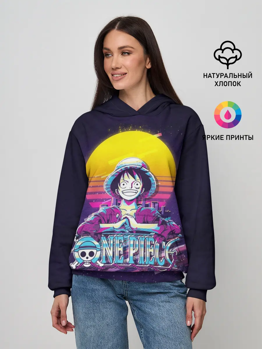 Женское худи / Neon One Piece