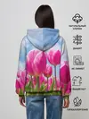 Женское худи / Розовые тюльпаны