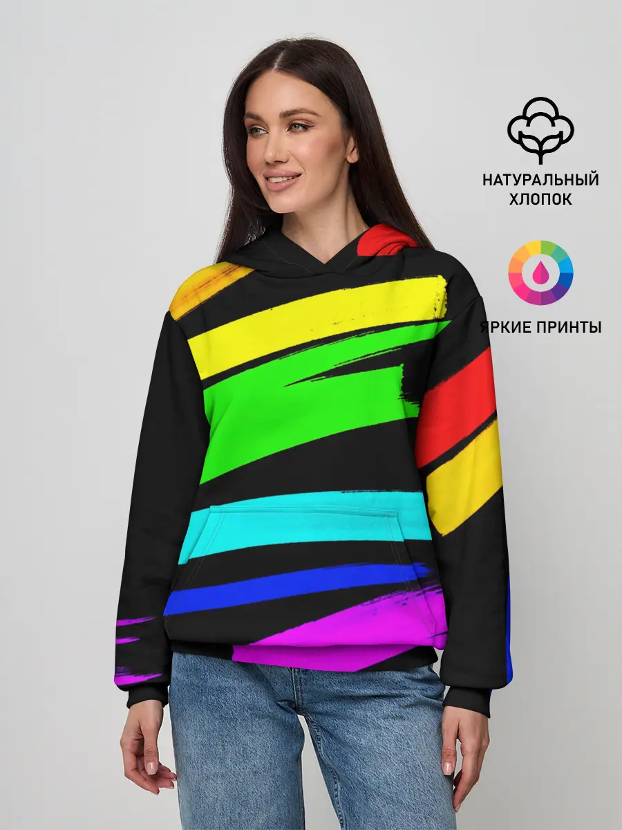Женское худи / НЕОНОВЫЕ КРАСКИ