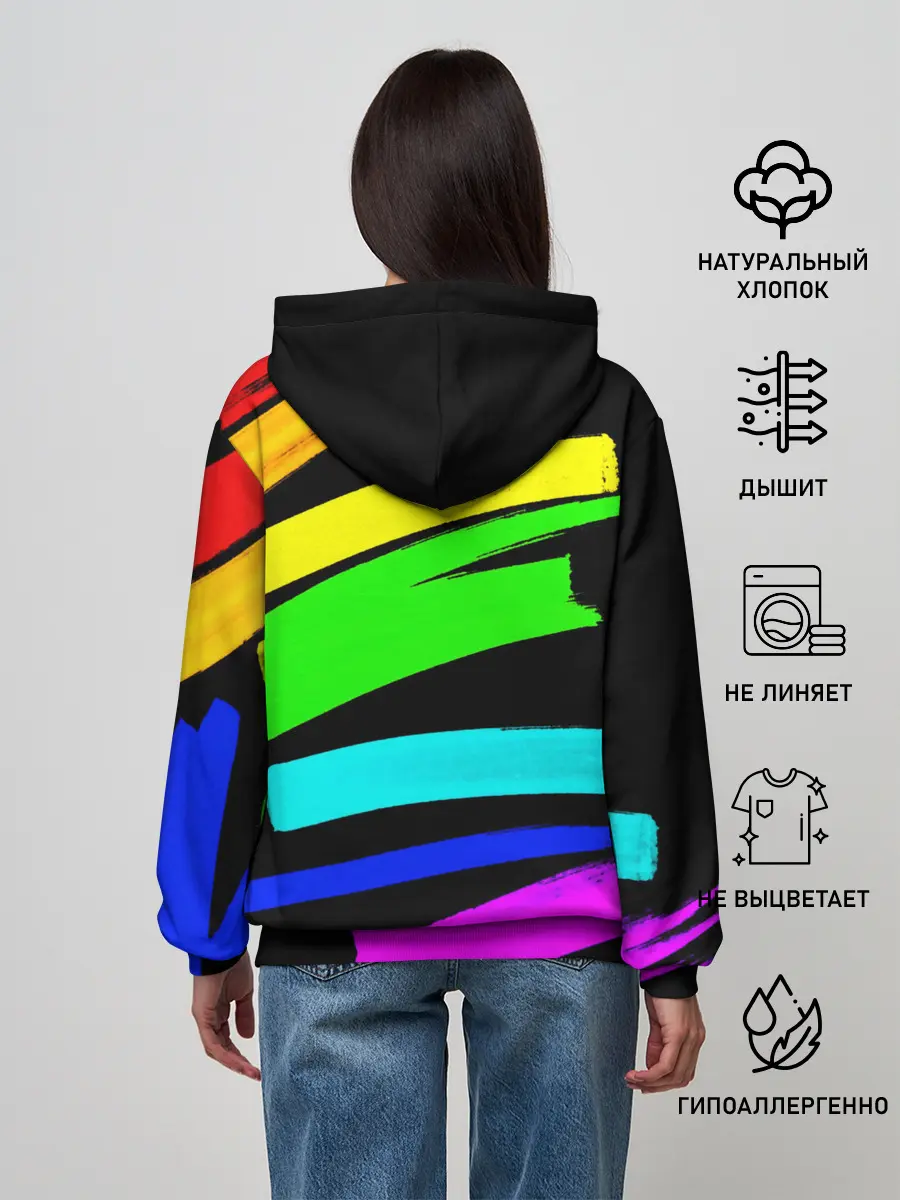 Женское худи / НЕОНОВЫЕ КРАСКИ