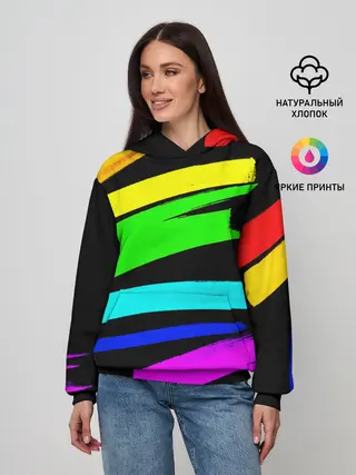 Женское худи / НЕОНОВЫЕ КРАСКИ