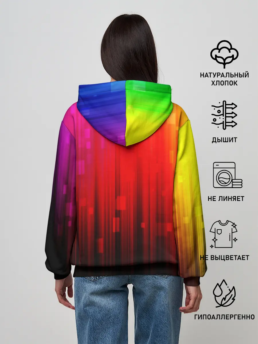Женское худи / АБСТРАКТНЫЕ КРАСКИ