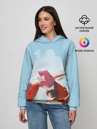 Женское худи / Куматэцу и его ученик