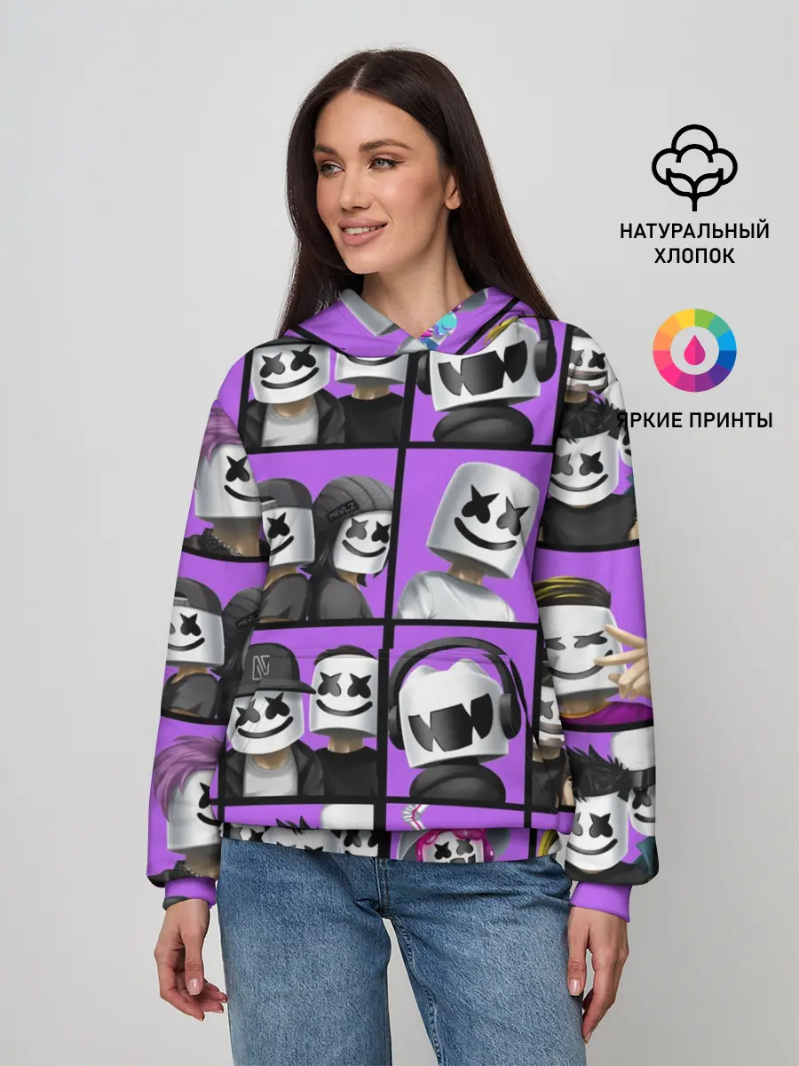 Женское худи / Marshmello Style