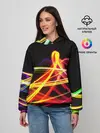 Женское худи / АБСТРАКТНЫЕ ЛУЧИ