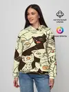 Женское худи / КОТЯТА ПАТТЕРН