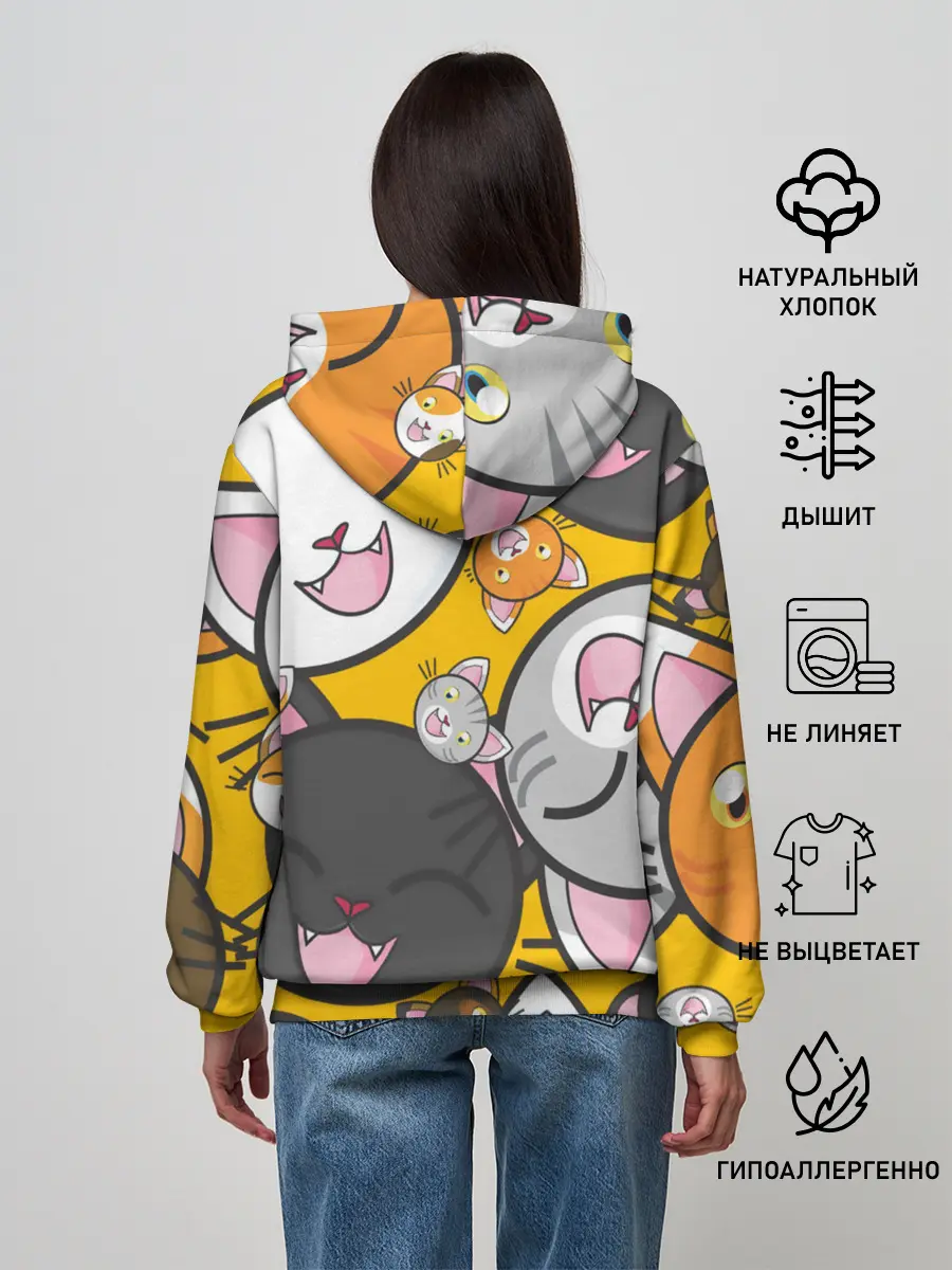 Женское худи / КОТЫ