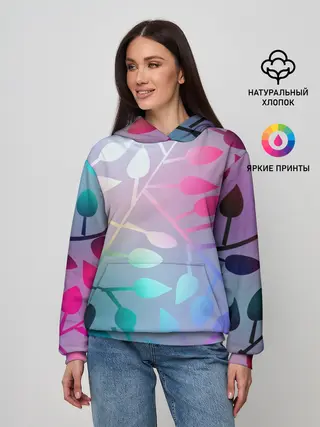 Женское худи / Листья.