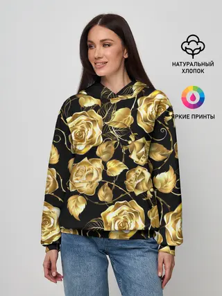 Женское худи / Golden Roses