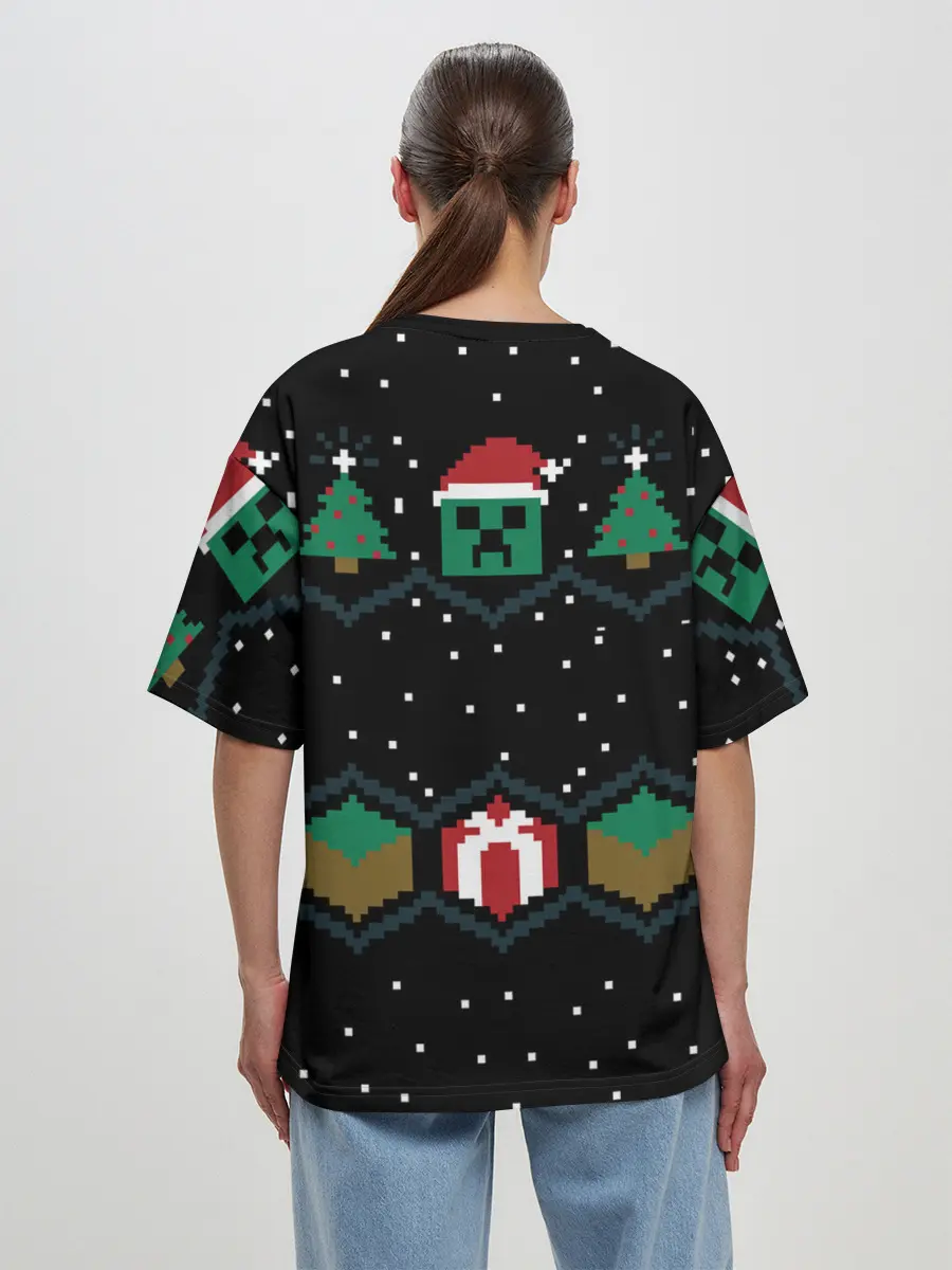 Женская футболка оверсайз / MINECRAFT