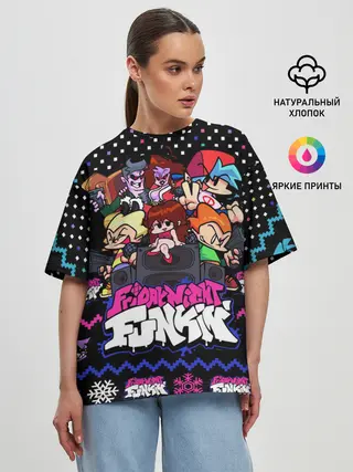 Женская футболка оверсайз / FRIDAY NIGHT FUNKIN