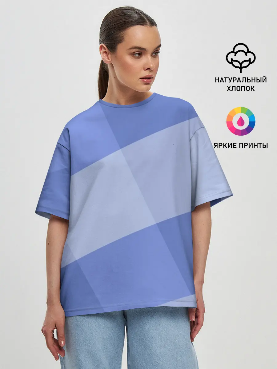 Женская футболка оверсайз / Теплый минимализм