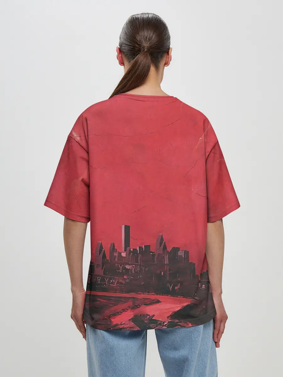 Женская футболка оверсайз / Тревис на концерте