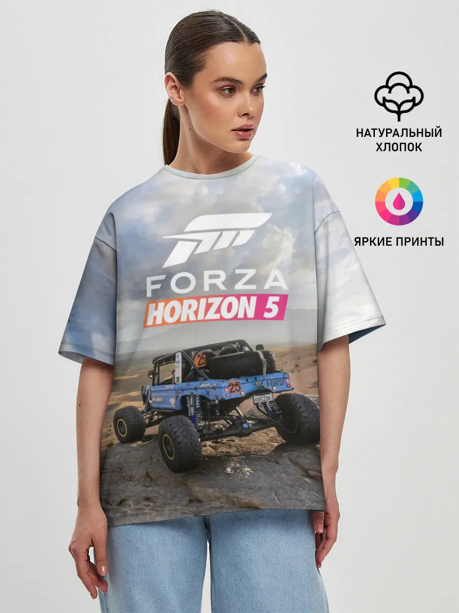 Женская футболка оверсайз / Forza Horizon 5