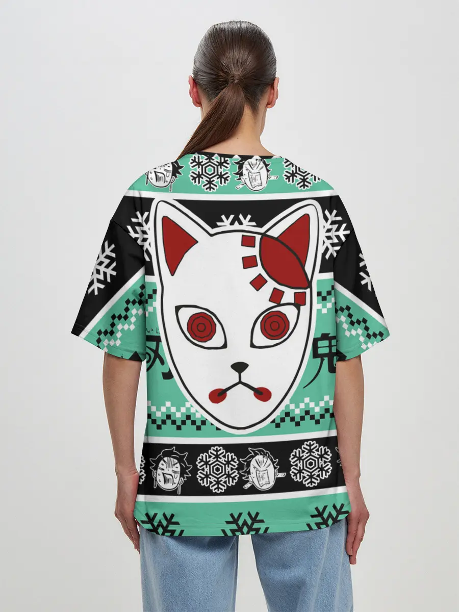 Женская футболка оверсайз / ТАНДЖИРО КАМАДО