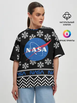Женская футболка оверсайз / НАСА