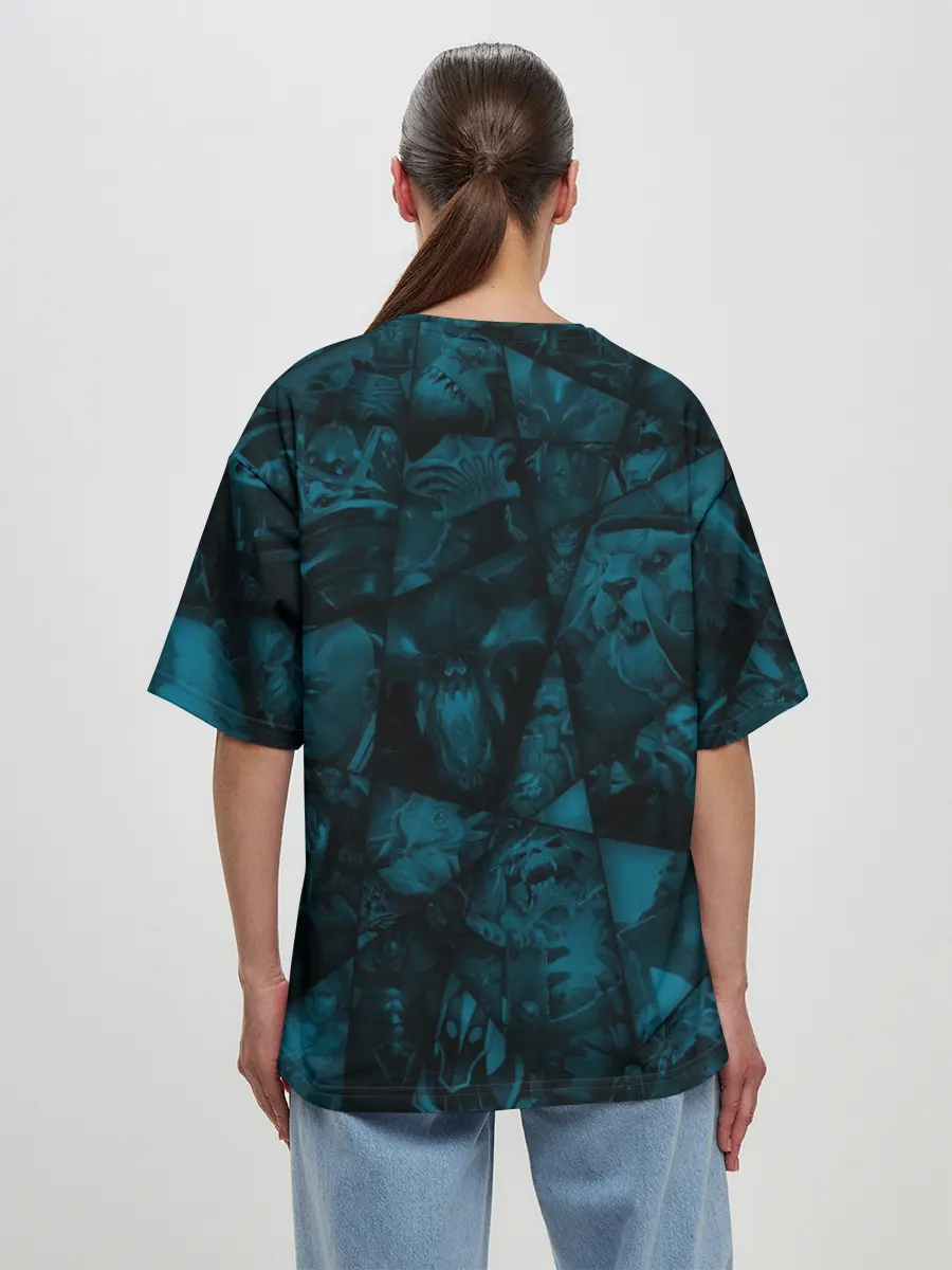 Женская футболка оверсайз / Фантом Лансер, DOTA 2