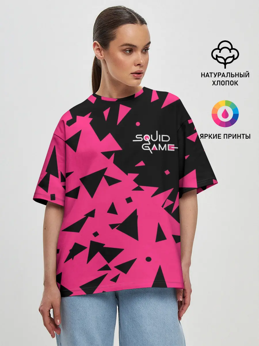 Женская футболка оверсайз / Squid Game