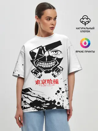 Женская футболка оверсайз / ТОКИЙСКИЙ ГУЛЬ
