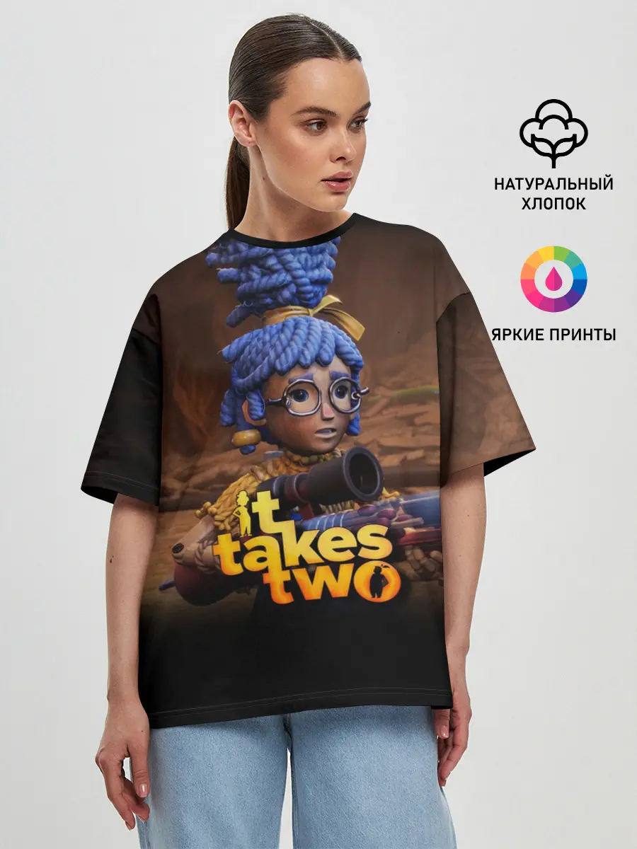Женская футболка оверсайз / It Takes Two | Мэй