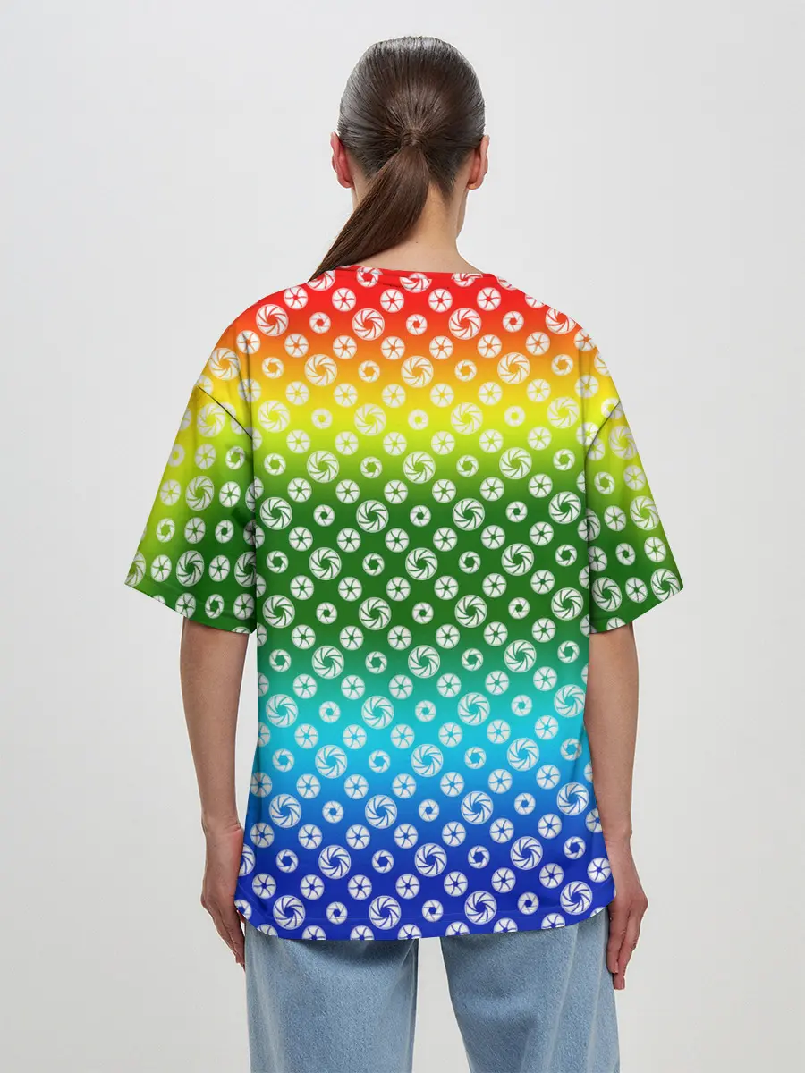 Женская футболка оверсайз / Для фотографов. RGB. Диафрагма.