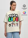 Женская футболка оверсайз / Toca Boca Рита, Зик, Нари, Леон