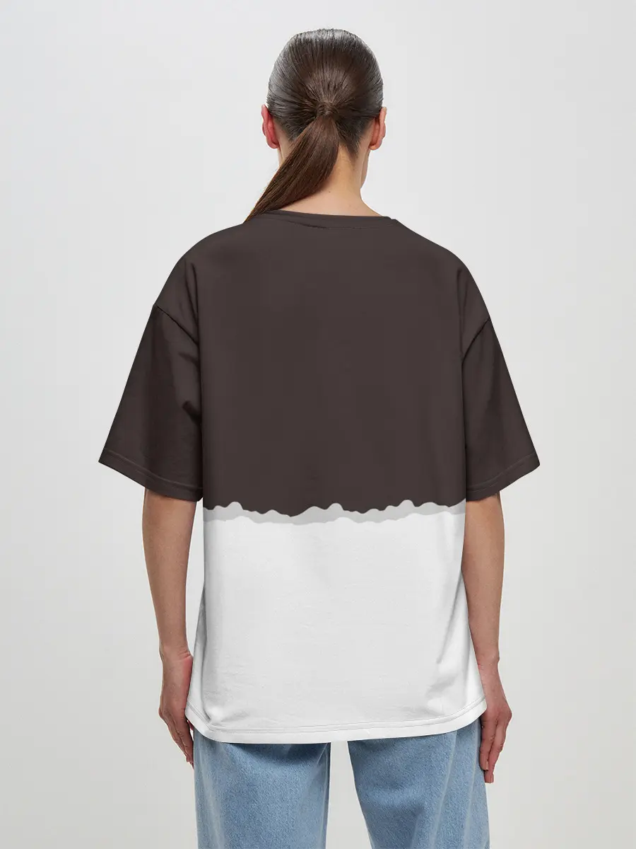 Женская футболка оверсайз / Снегурка