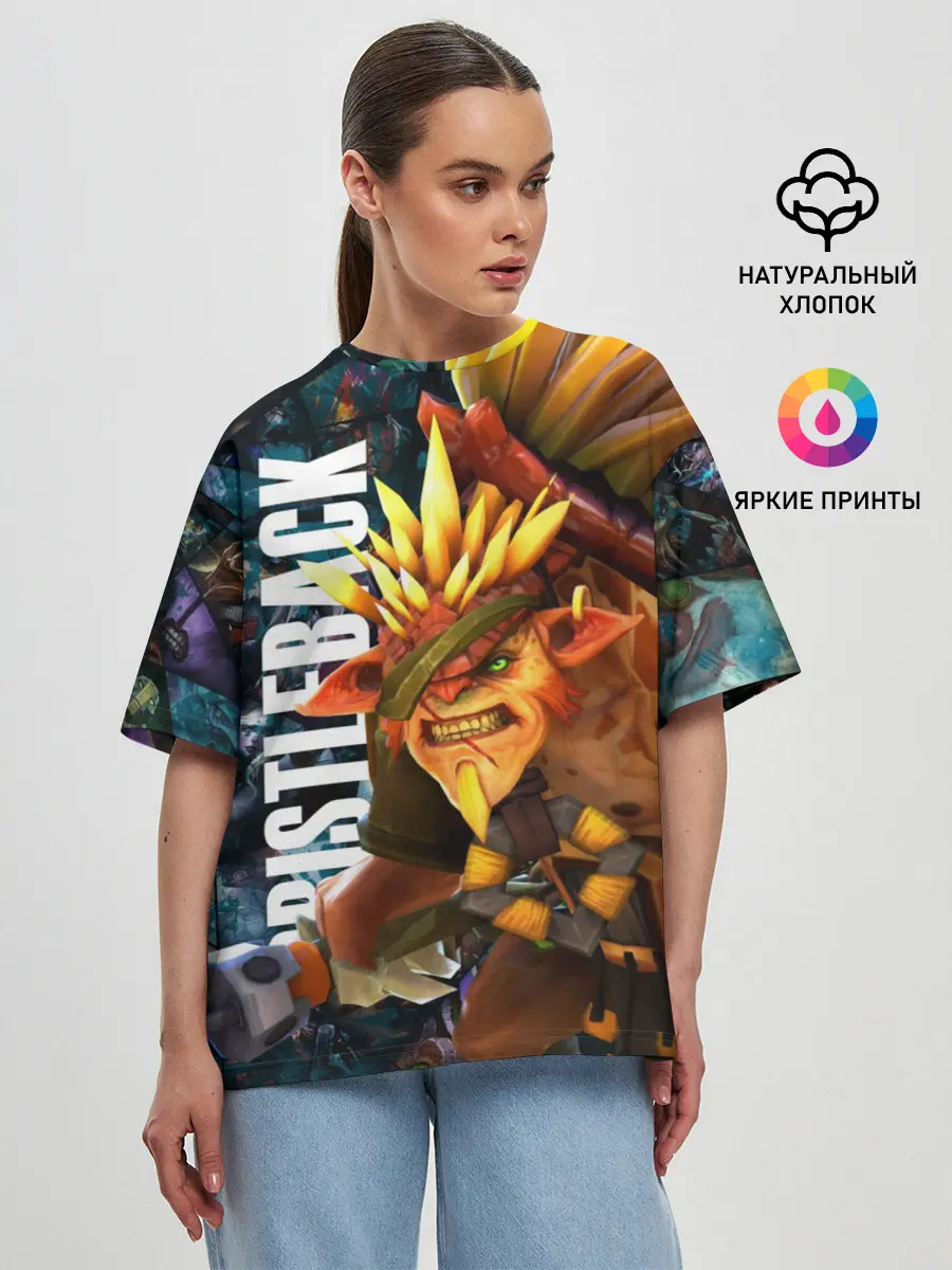 Женская футболка оверсайз / Бристелбек