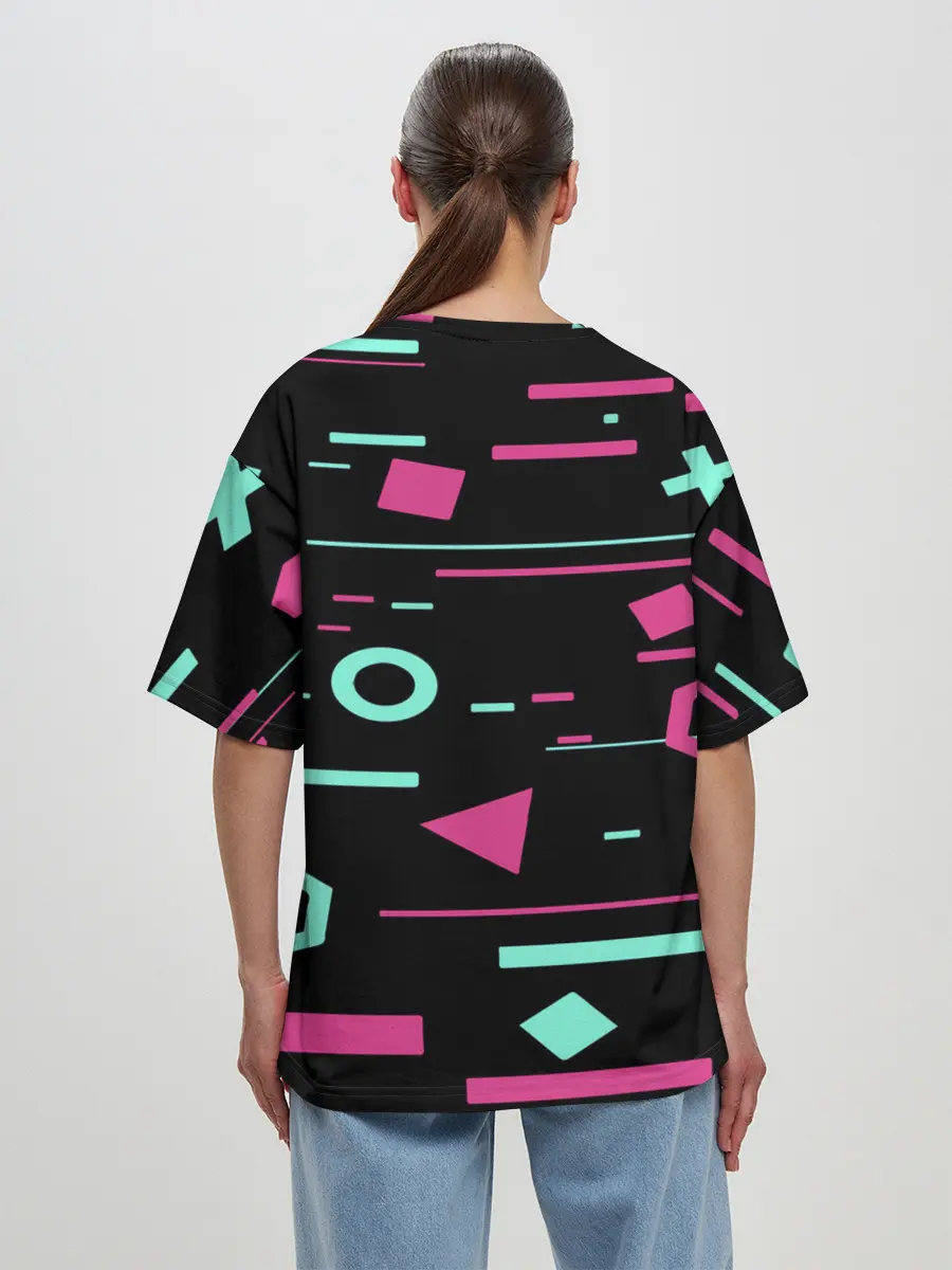 Женская футболка оверсайз / Игра в кальмара |