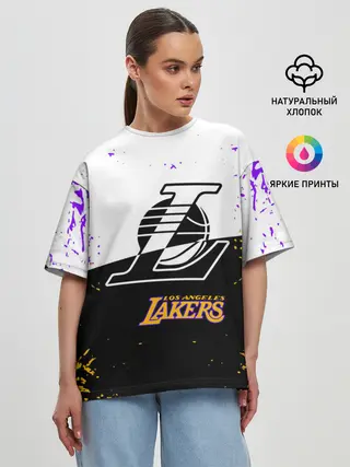 Женская футболка оверсайз / Коби Брайант Los Angeles Lakers,