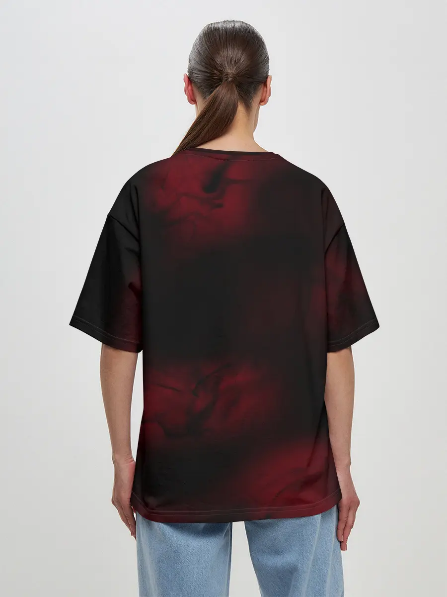 Женская футболка оверсайз / Безумный азарт - Kakegurui