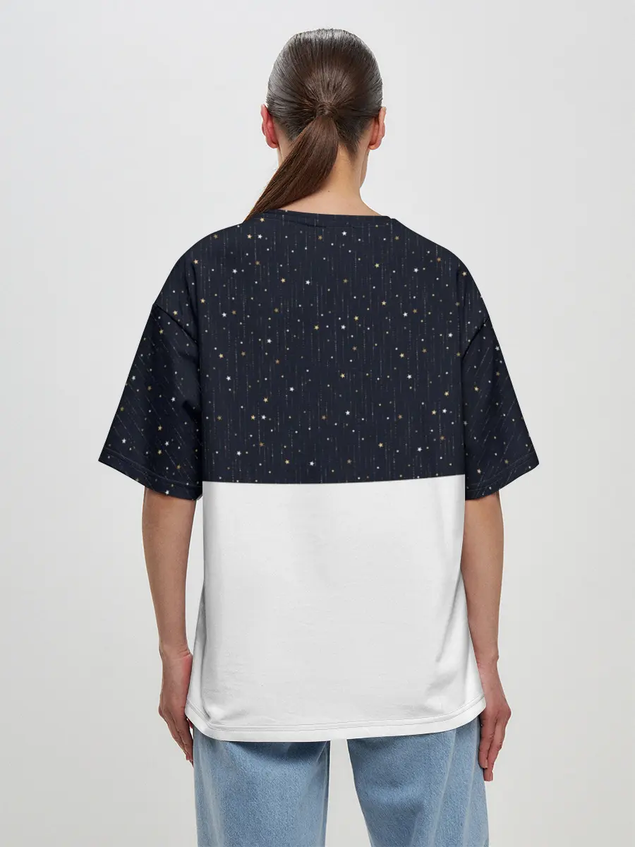 Женская футболка оверсайз / Новогодний Оленёнок Рудольф