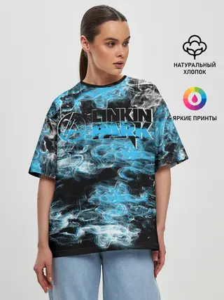 Женская футболка оверсайз / Линкин Парк Рок